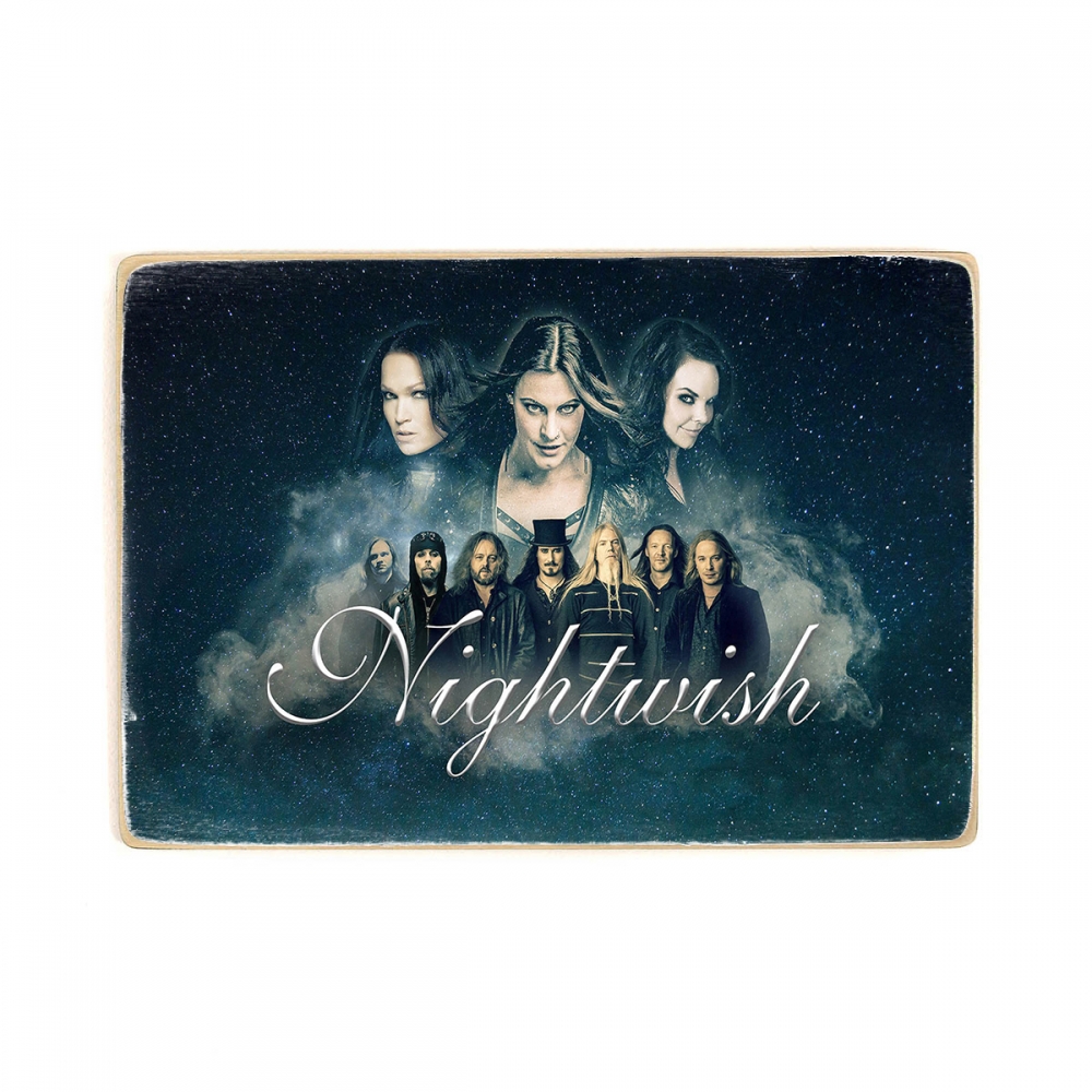

Деревянный постер Музыка Nightwish, Найтвиш. Metal music А2