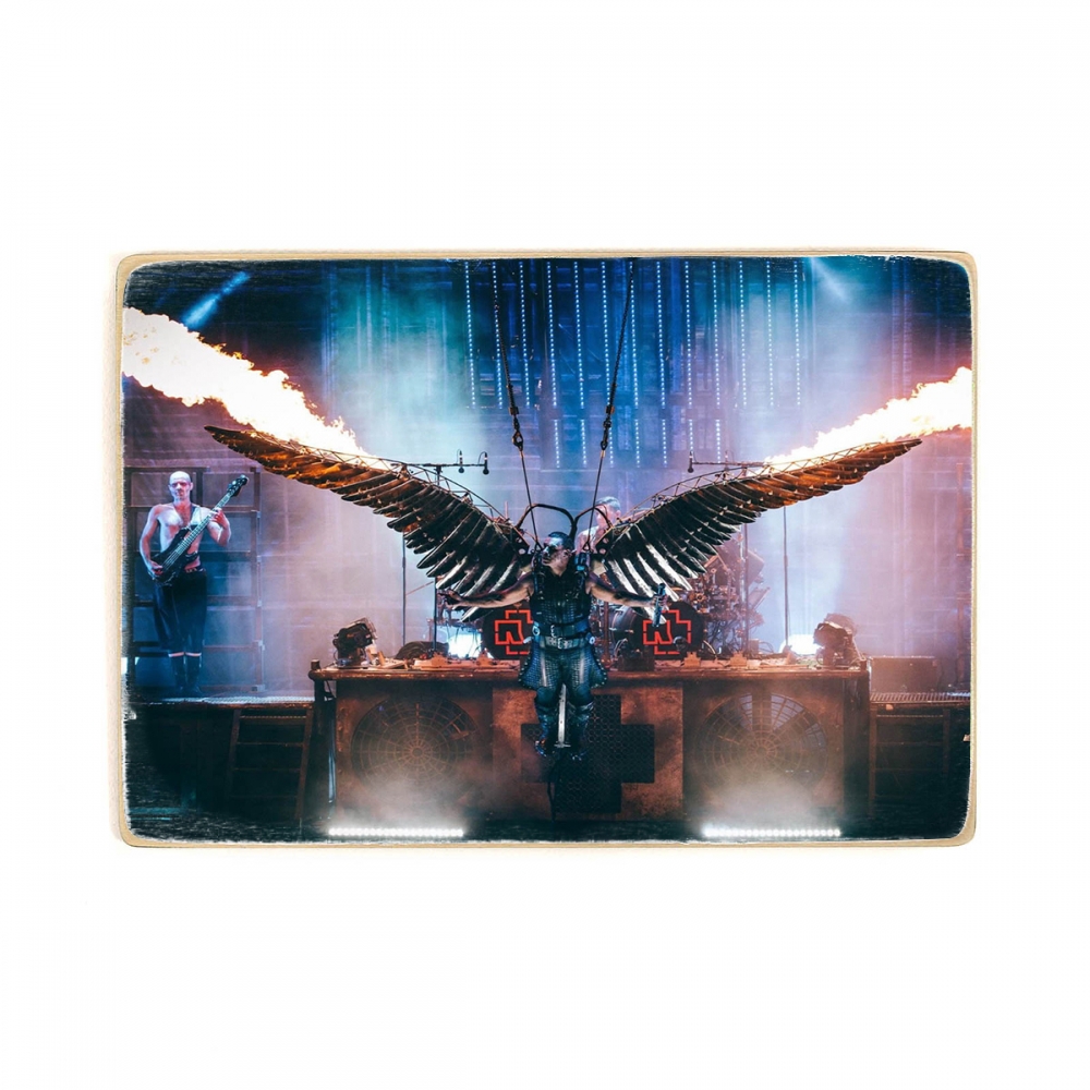 

Деревянный постер Музыка Rammstein, рамштайн, Тилль Линдеманн с крыльями А1