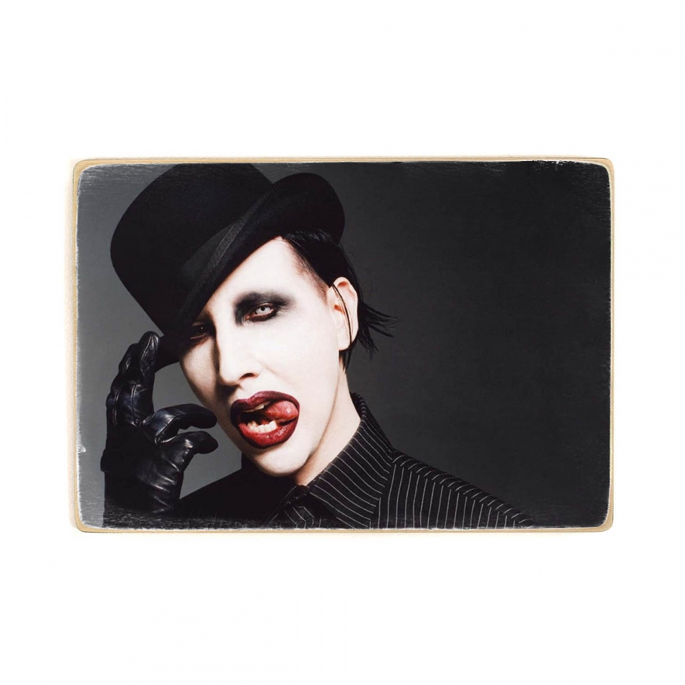 

Деревянный постер Музыка Marilyn Manson. Мерлин Менсон А2