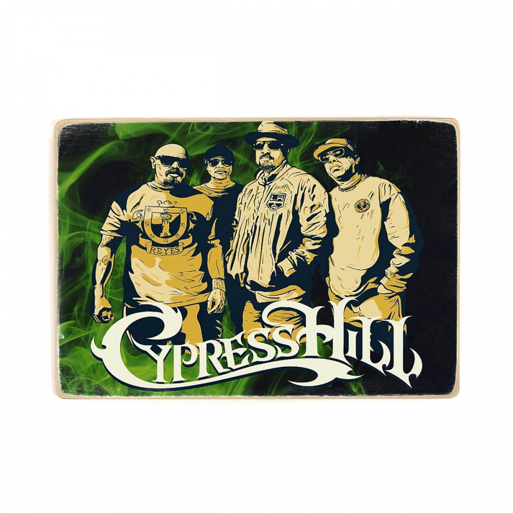 

Деревянный постер Музыка Cypress Hill, сайпрес хилл. Rap music А2