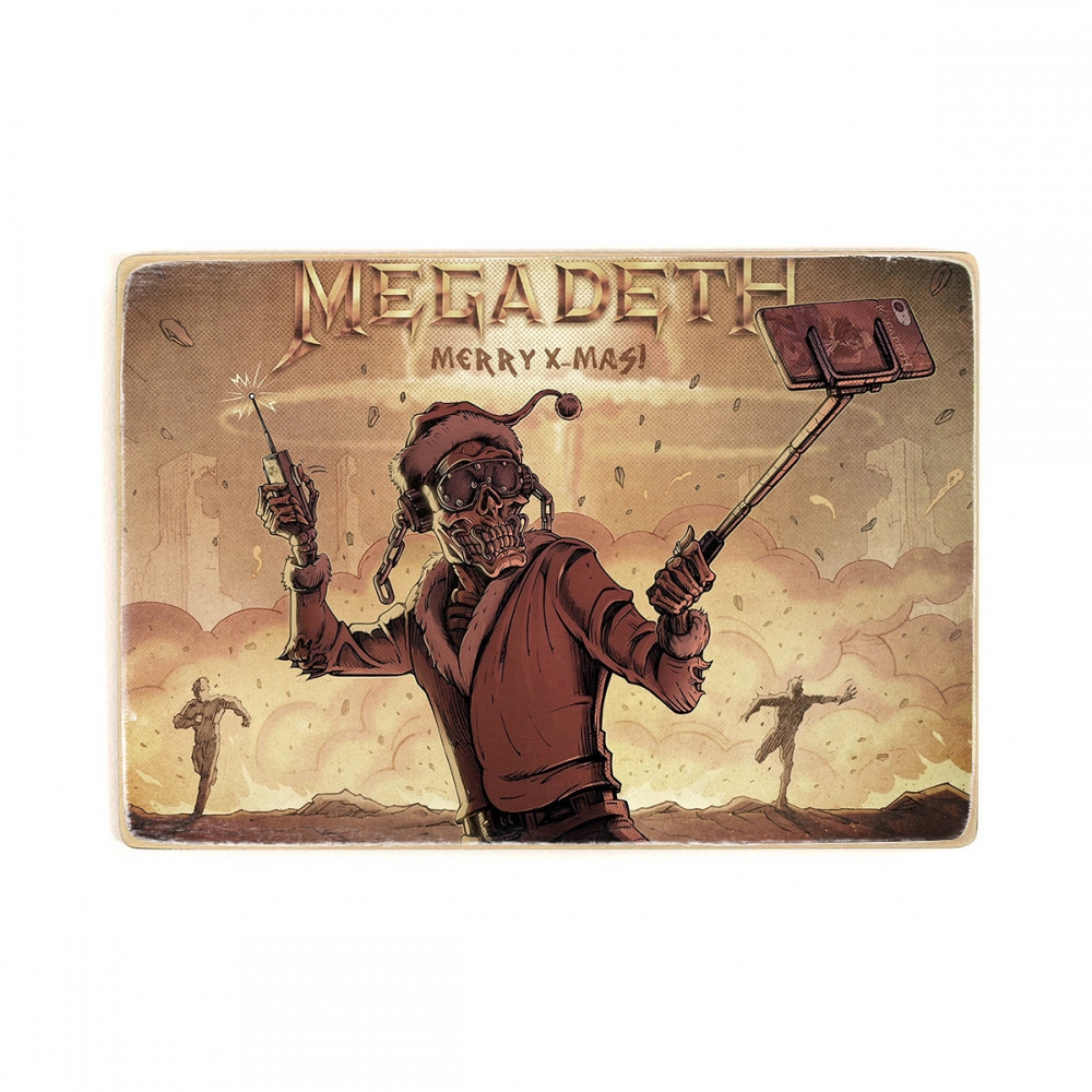 

Деревянный постер Музыка Megadeth - merry x mass А1