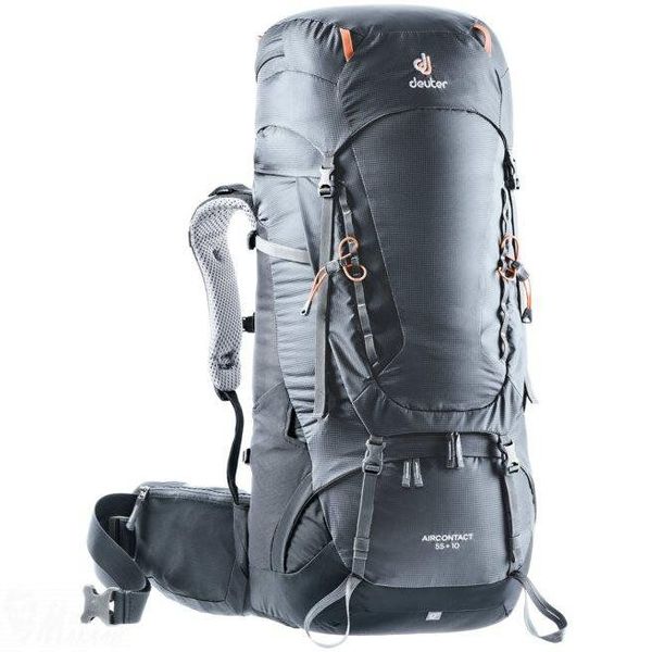 

Рюкзак Deuter Aircontact 55 + 10 graphite-black (3320319 4701)