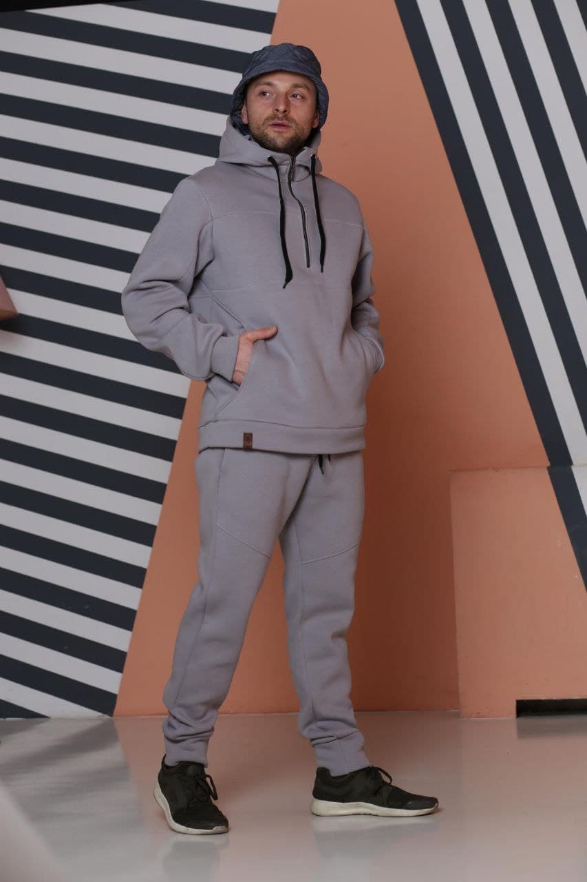 

Cпортивный костюм трехнитка c начесом серый  VS-2050-S, Cпортивный костюм трехнитка c начесом серый XL VS-2050-S-XL