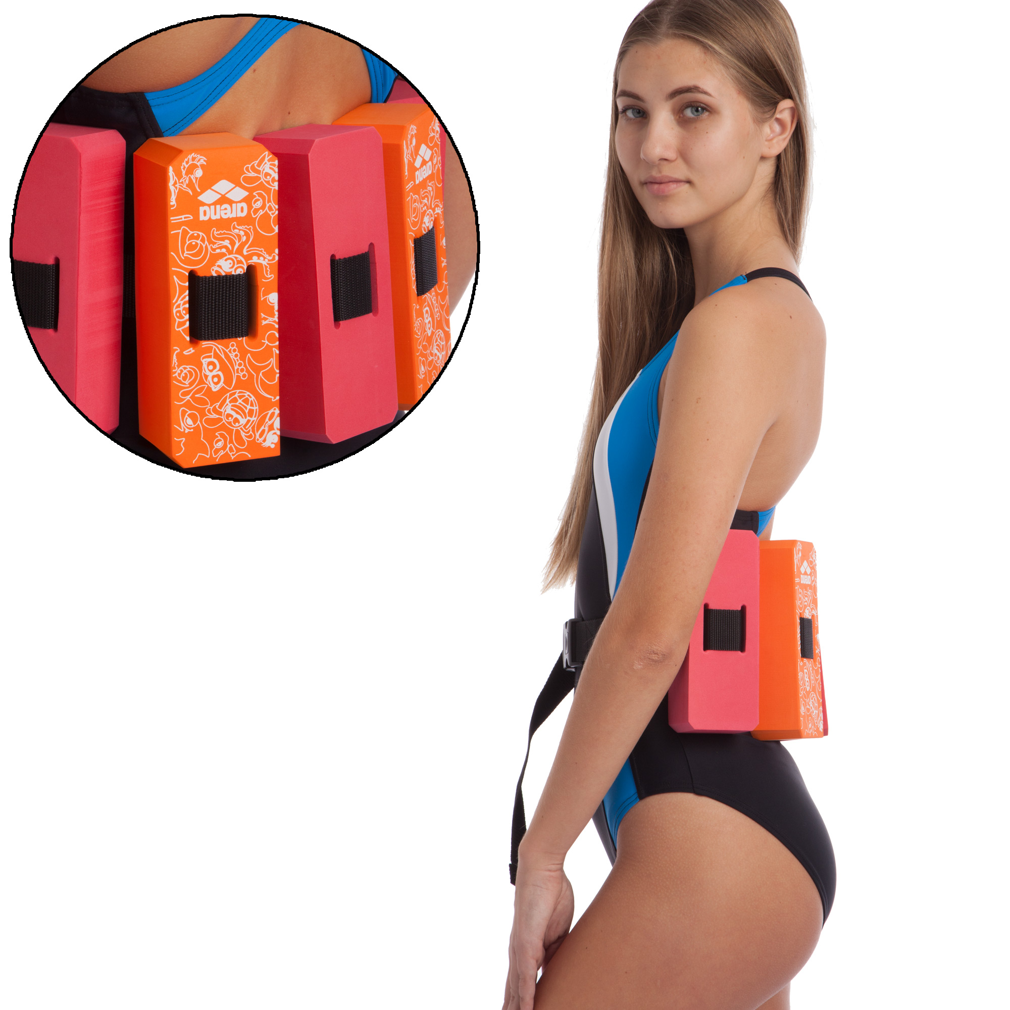 

Пояс для обучения плаванию ARENA FLOTATION BELT JR 2 AR95190-530 возраст 2-6лет красный-оранжевый