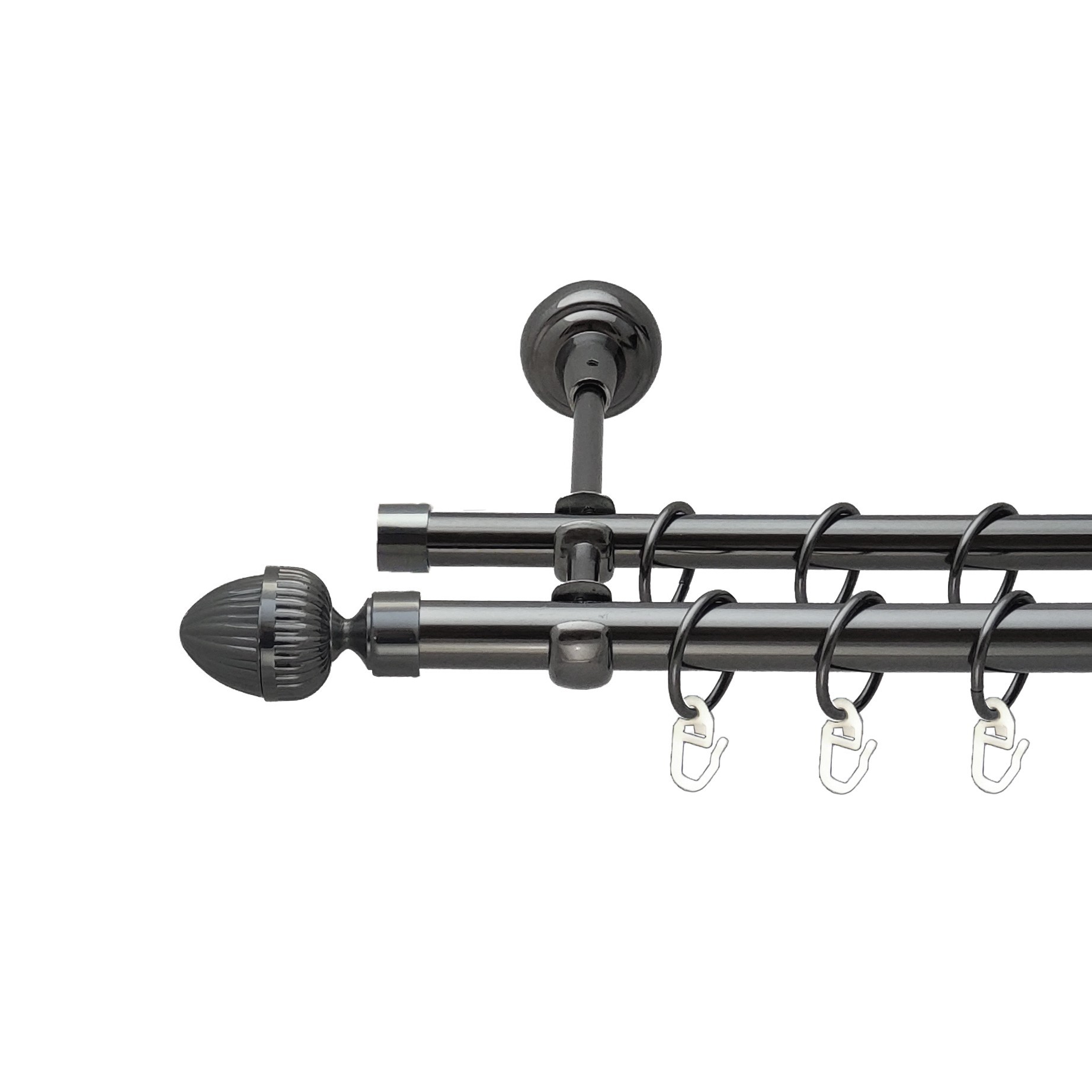 

Карниз Orvit Одеон металевий дворядний відкритий гладка труба кільце металеве Онікс 19\16 мм 300 см (00-00014892)