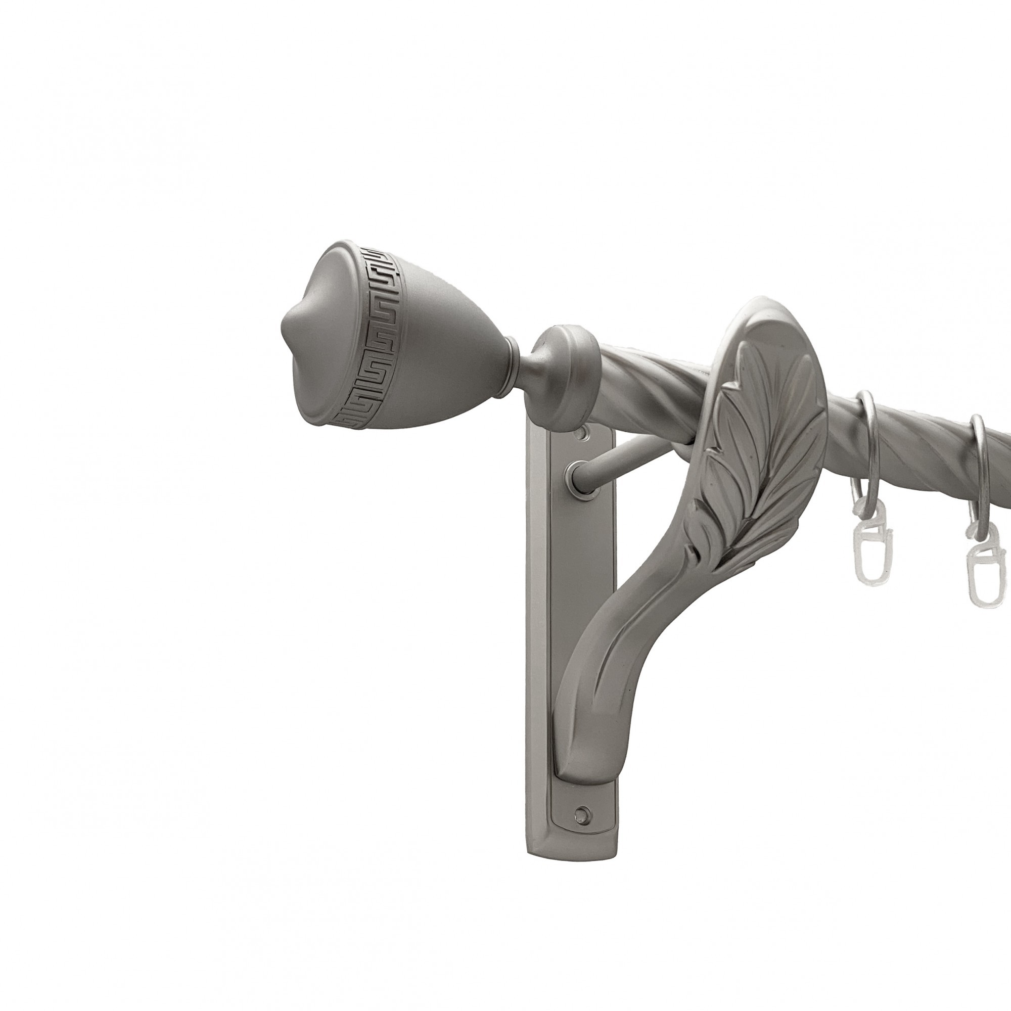 

Карниз Orvit Афіна металевий однорядний ретро скручена труба кільце металеве Сатин 25 мм 240 см (00-00011365)