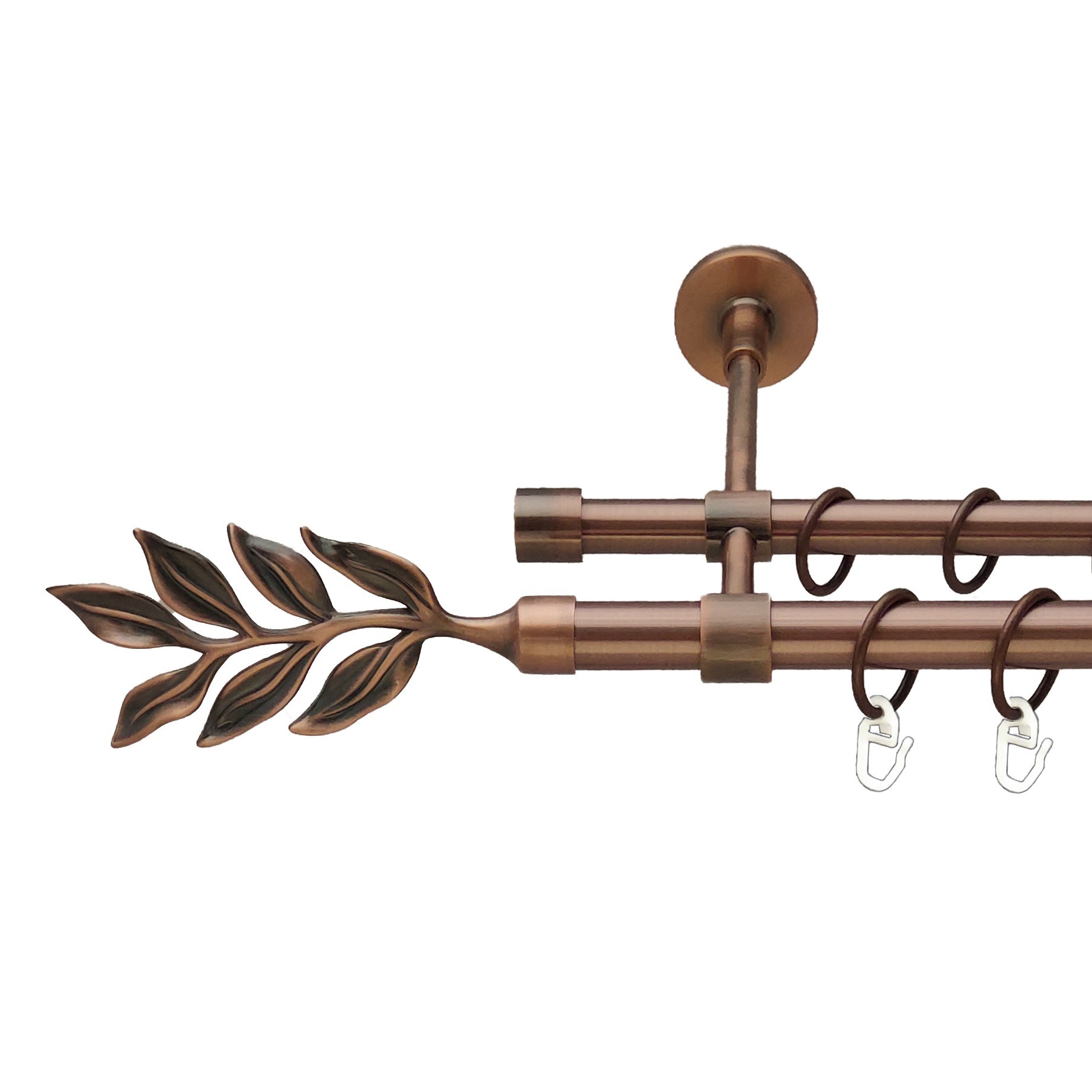 

Карниз Orvit Лавр металевий дворядний закритий гладка труба кільце металеве Мідь 19\16 мм 240 см (00-00011975)