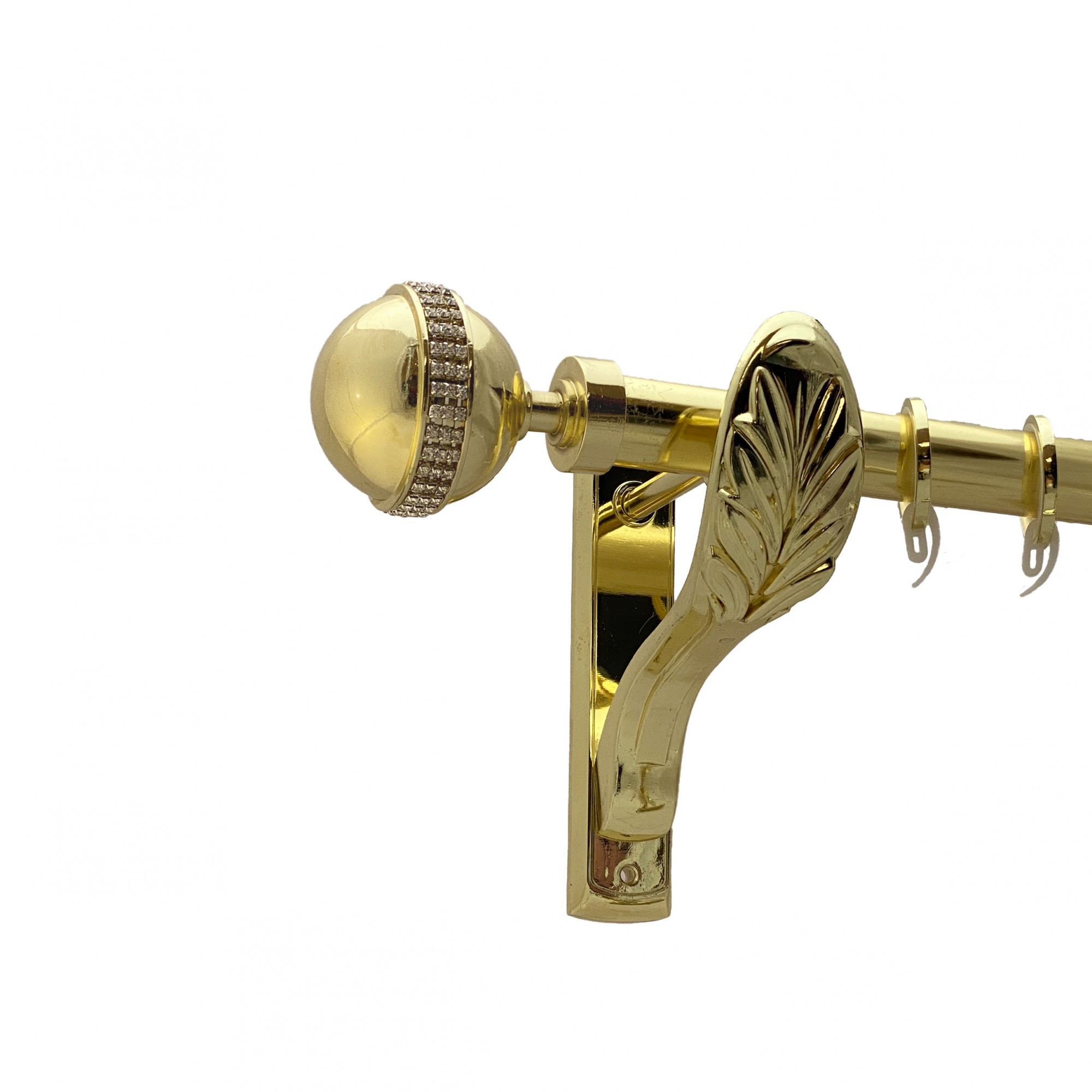 

Карниз Orvit Авея металевий однорядний ретро гладка труба кільце фасонне металеве Золото 25 мм 160 см (00-00009795)