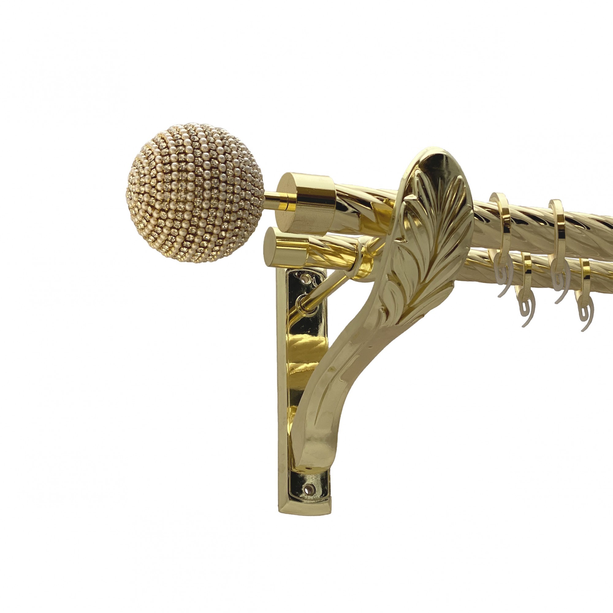 

Карниз Orvit Карера металевий дворядний ретро скручена труба кільце фасонне металеве Золото 25\19 мм 200 см (00-00010968)