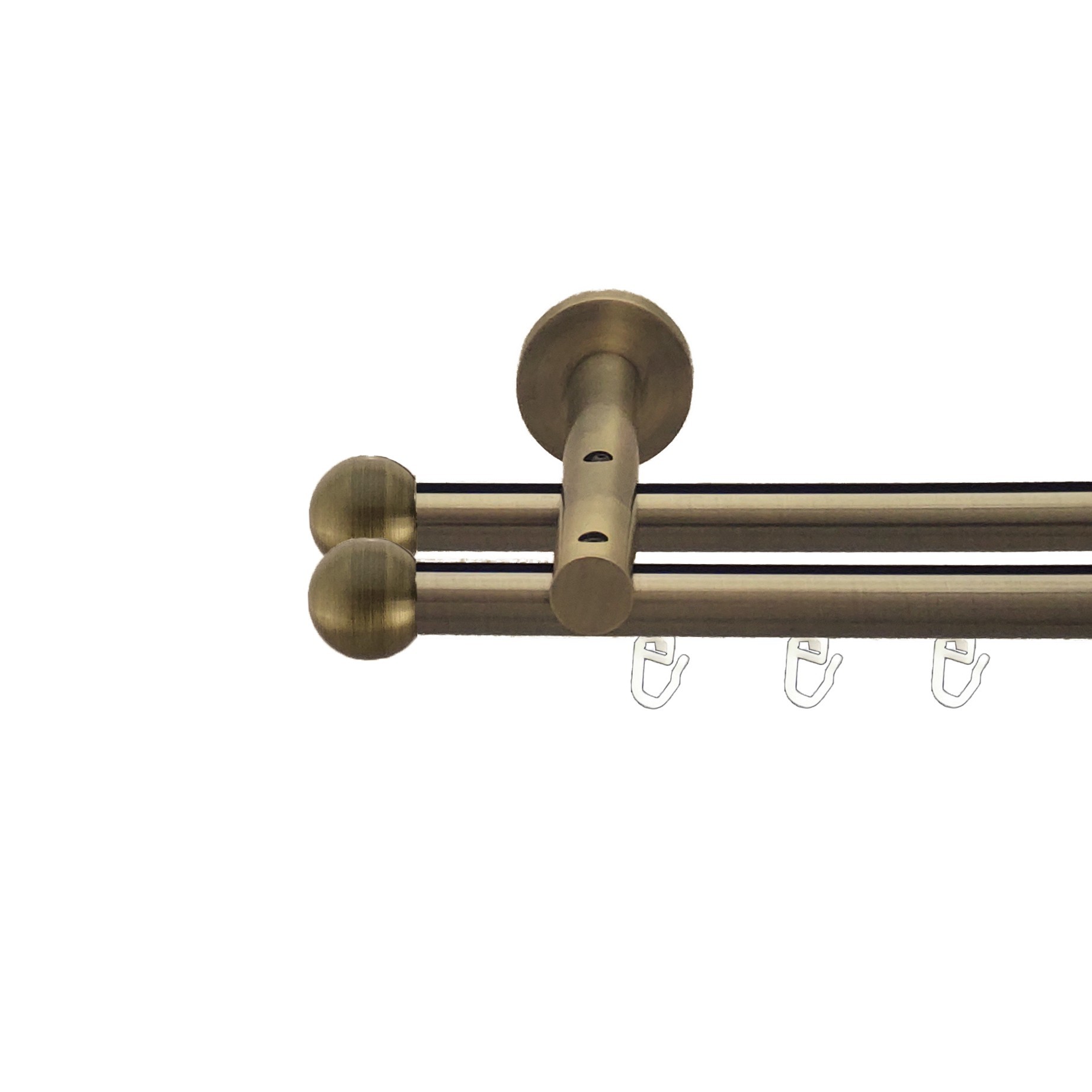 

Карниз Orvit Куля Болонь металевий дворядний реверсивний профільна труба Антик 19\19 мм 400 см