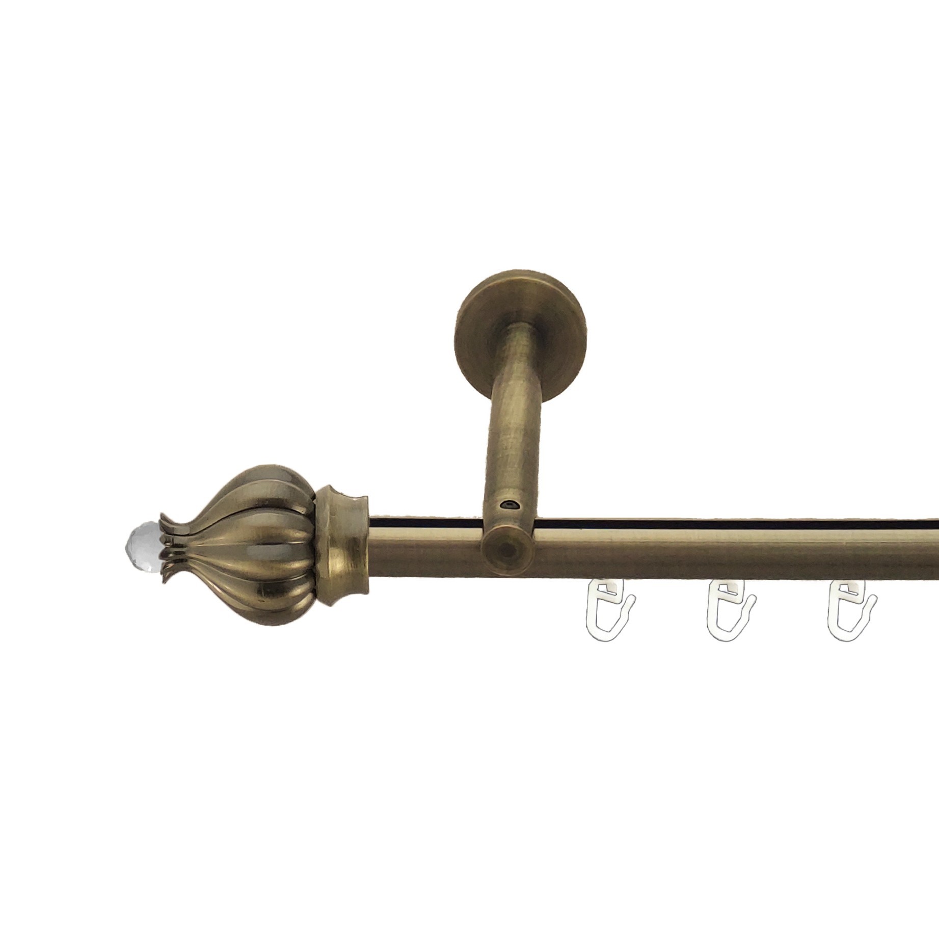 

Карниз Orvit Таджа-Кристал металевий однорядний циліндр+профіль (16 см) профільна труба Антик 19 мм 400 см