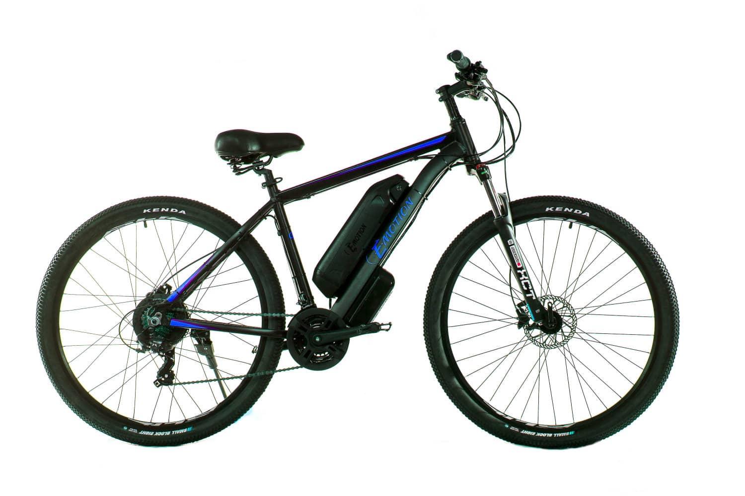 

Электровелосипед E-motion MTB GT 29" 36V 14Ah 500W рама 19" чёрно-синий (EMMTBGTBBM)