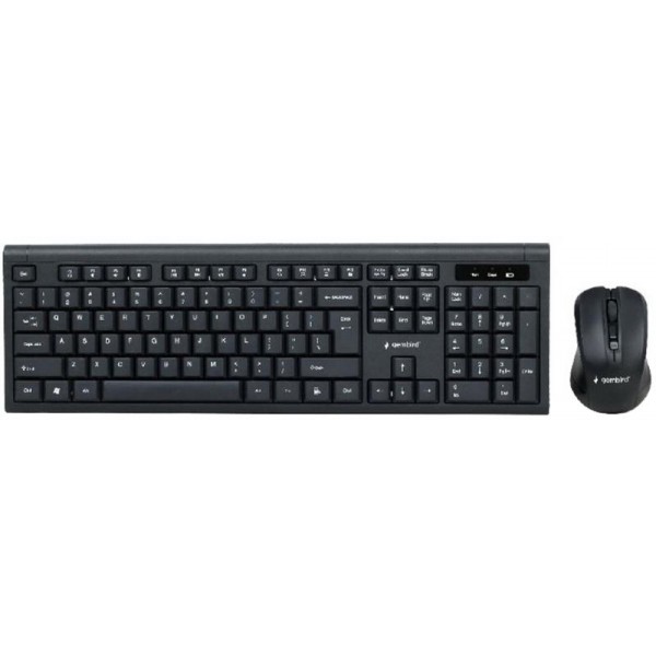 

Комплект беспроводной (клавиатура, мышь) Gembird KBS-WM-03-UA Black USB