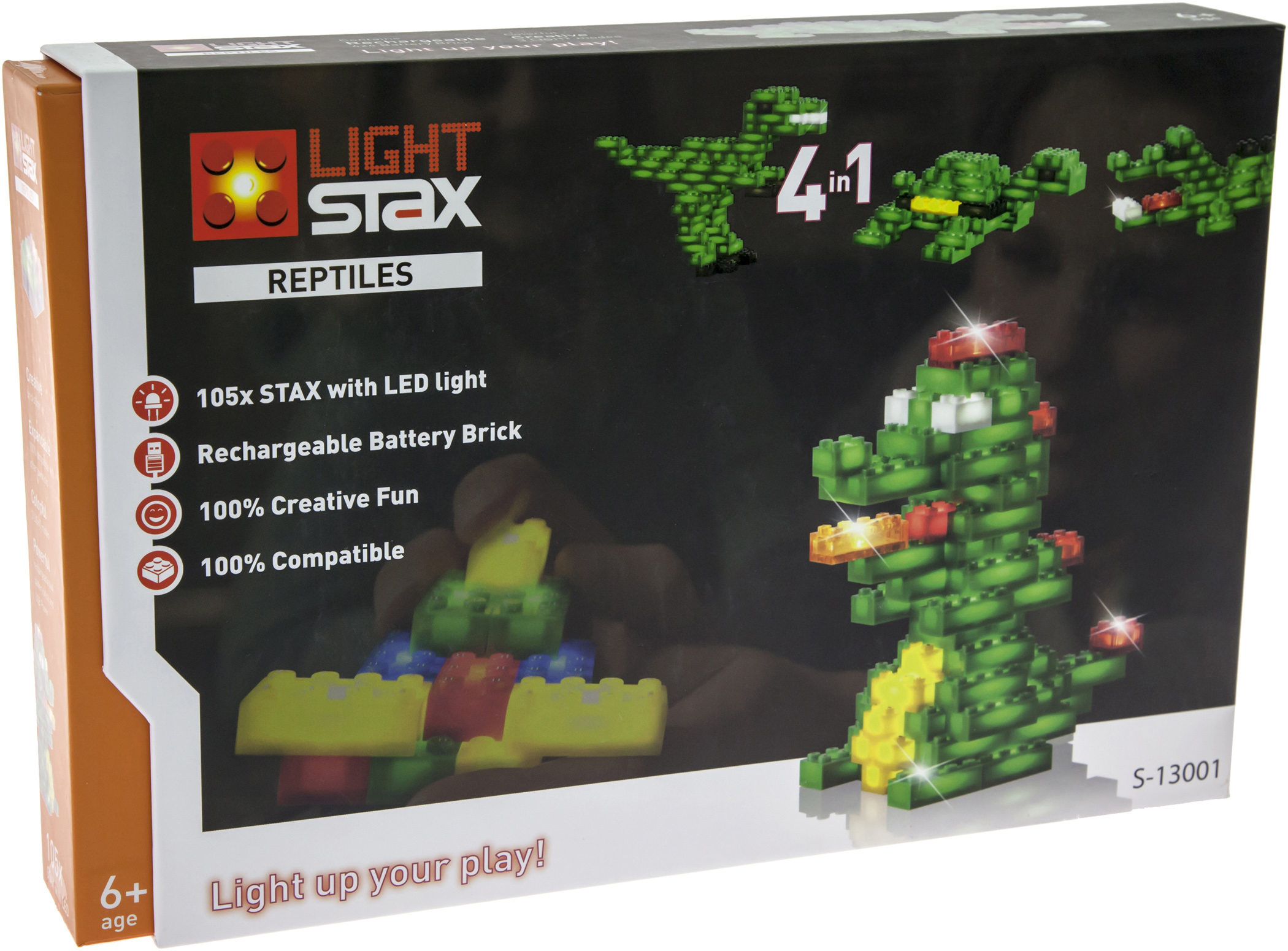 

Конструктор Light Stax Reptiles с LED подсветкой (LS-S13001)