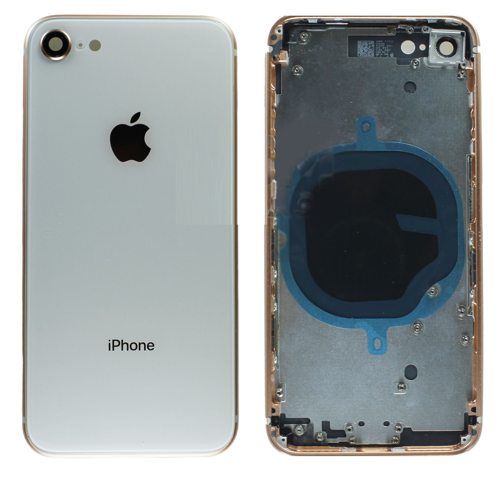 

Крышка задняя iPhone 8 (4.7) с рамкой Gold