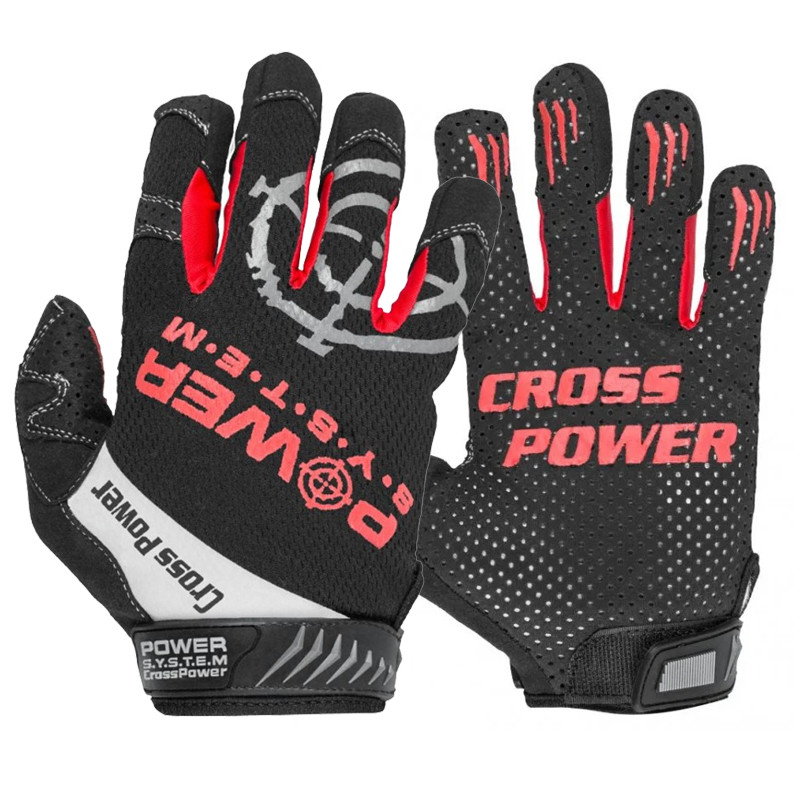 

Перчатки для кроссфита с длинным пальцем Power System Cross Power PS-2860 Black/Red S