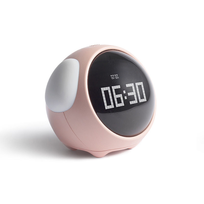

Детский пиксельный будильник HBK Emoji Pixel Alarm Clock (Розовый)