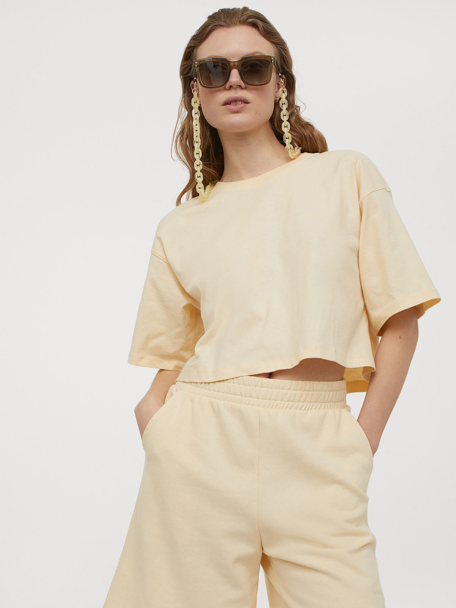 

Футболка H& 060965677 М Светло-желтая, Футболка H&M 060965677 М Светло-желтая