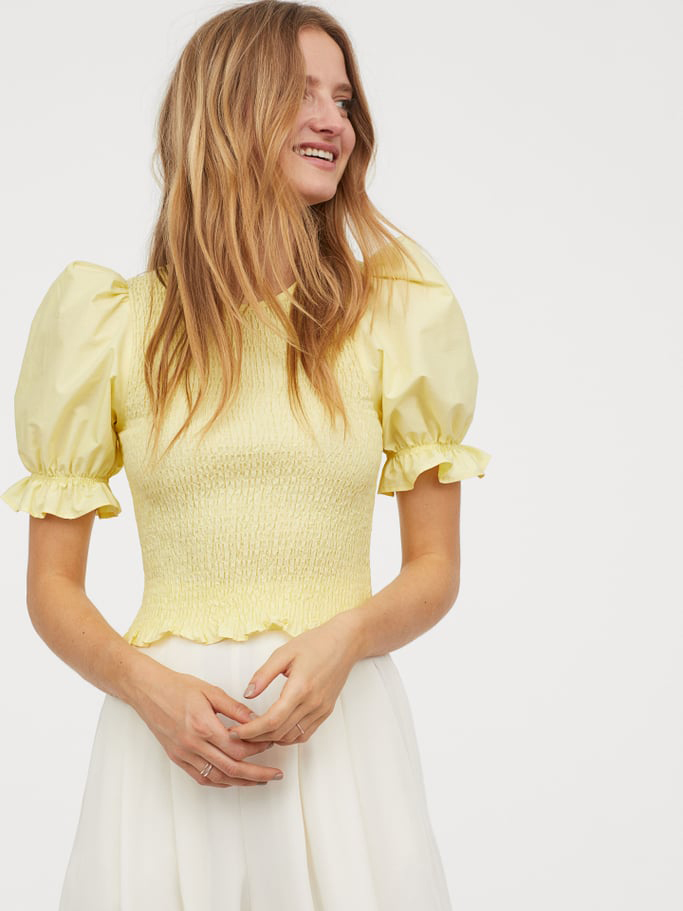 

Топ H&M 060779827  Желтый, Топ H&M 060779827 46 Желтый