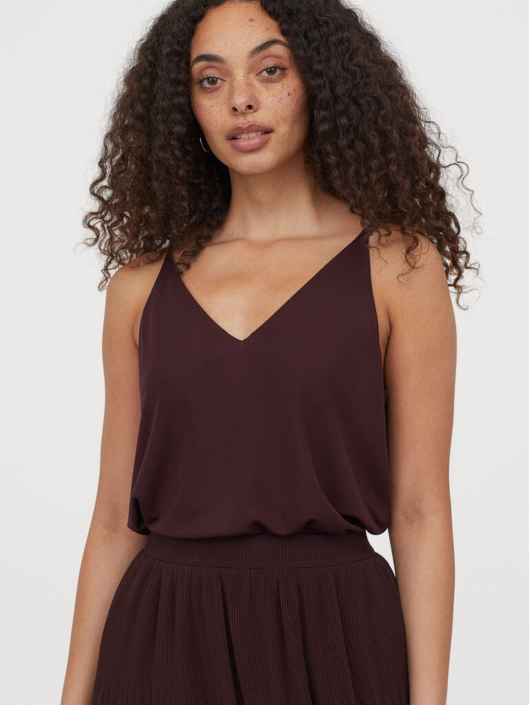 

Топ H& 060749699_bordo  Бургунди, Топ H&M 060749699_bordo M Бургунди