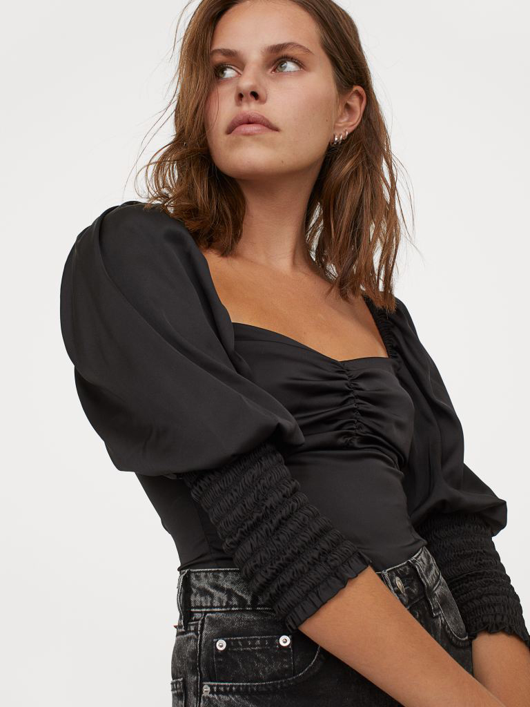 

Топ H&M 060888473  Черный, Топ H&M 060888473 36 Черный