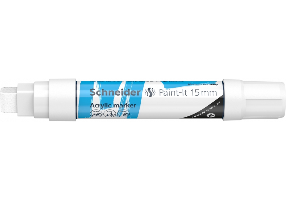 

Маркер акриловый Schneider Paint-it 15 мм белый (S120349)