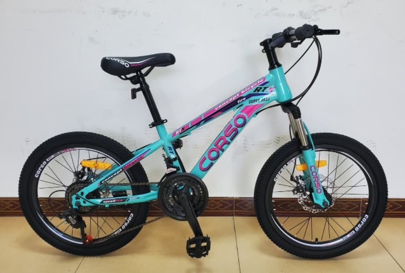

Велосипед Спортивный CORSO 20"дюймов 98816 рама металлическая 11’’, 21 скорость, собран на 75%