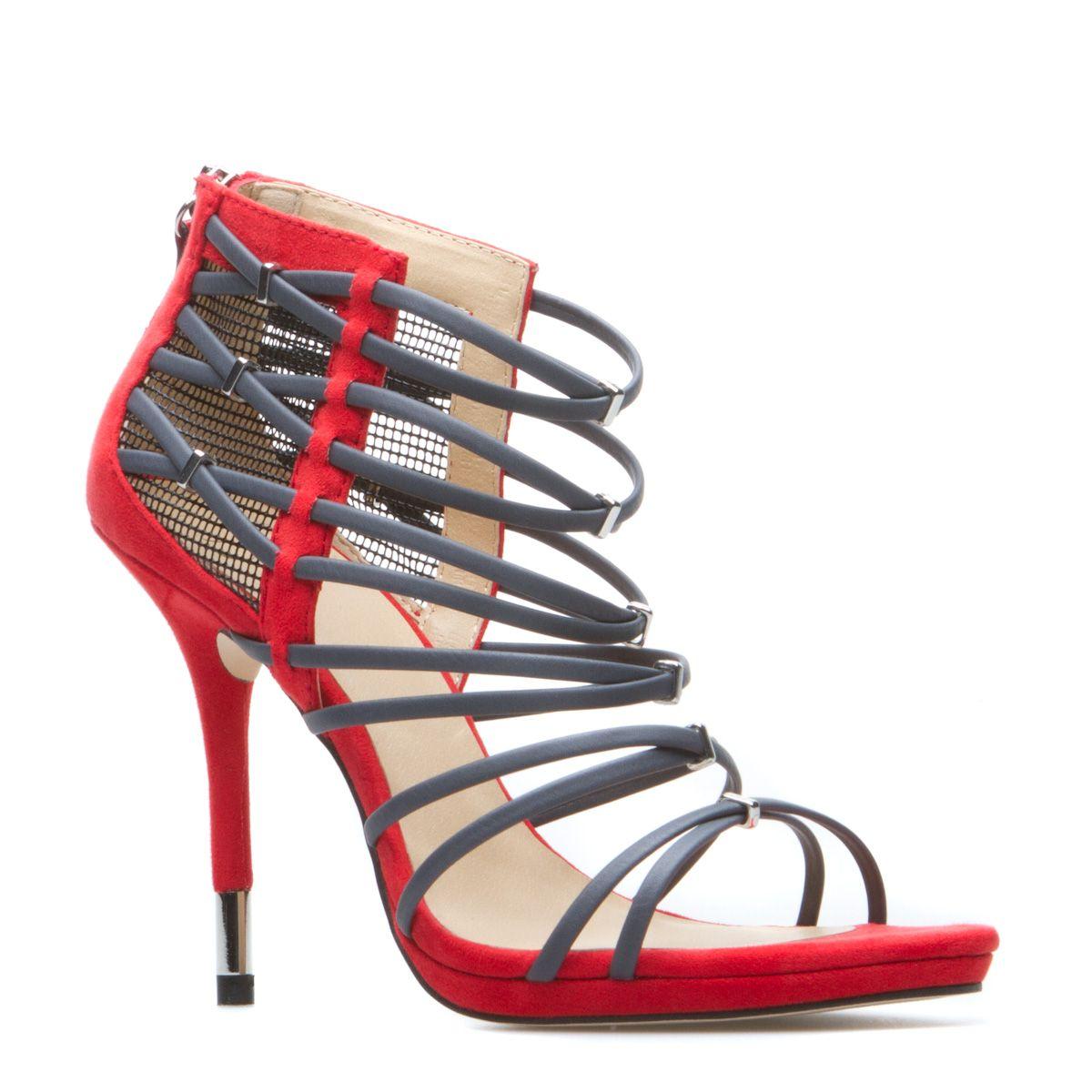 

Босоножки Justfab Shoe Dazzle Womens Hona Red Grey 37 (027-000415RDGY)