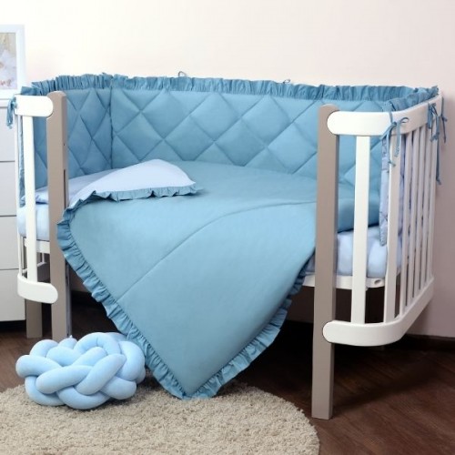 

Постельный комплект в кроватку Baby Veres Macaroon Blueberry 6 единиц
