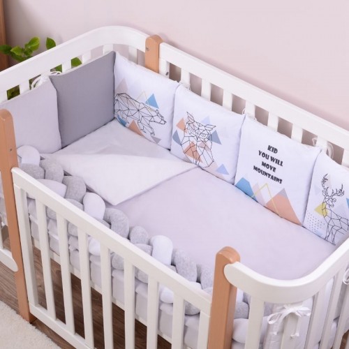 

Постельный комплект в кроватку Baby Veres Scandi grey 6 единиц