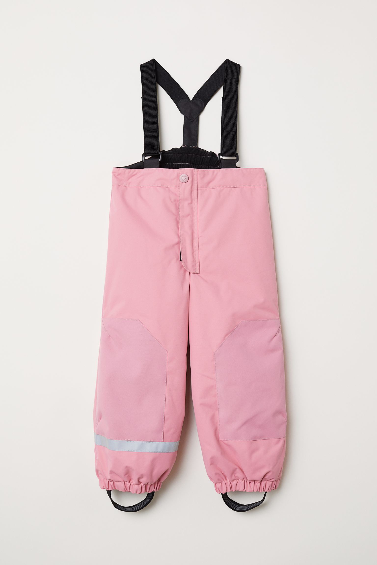 

Водоотталкивающие брюки с подтяжками H&M 128см розовый 812637320