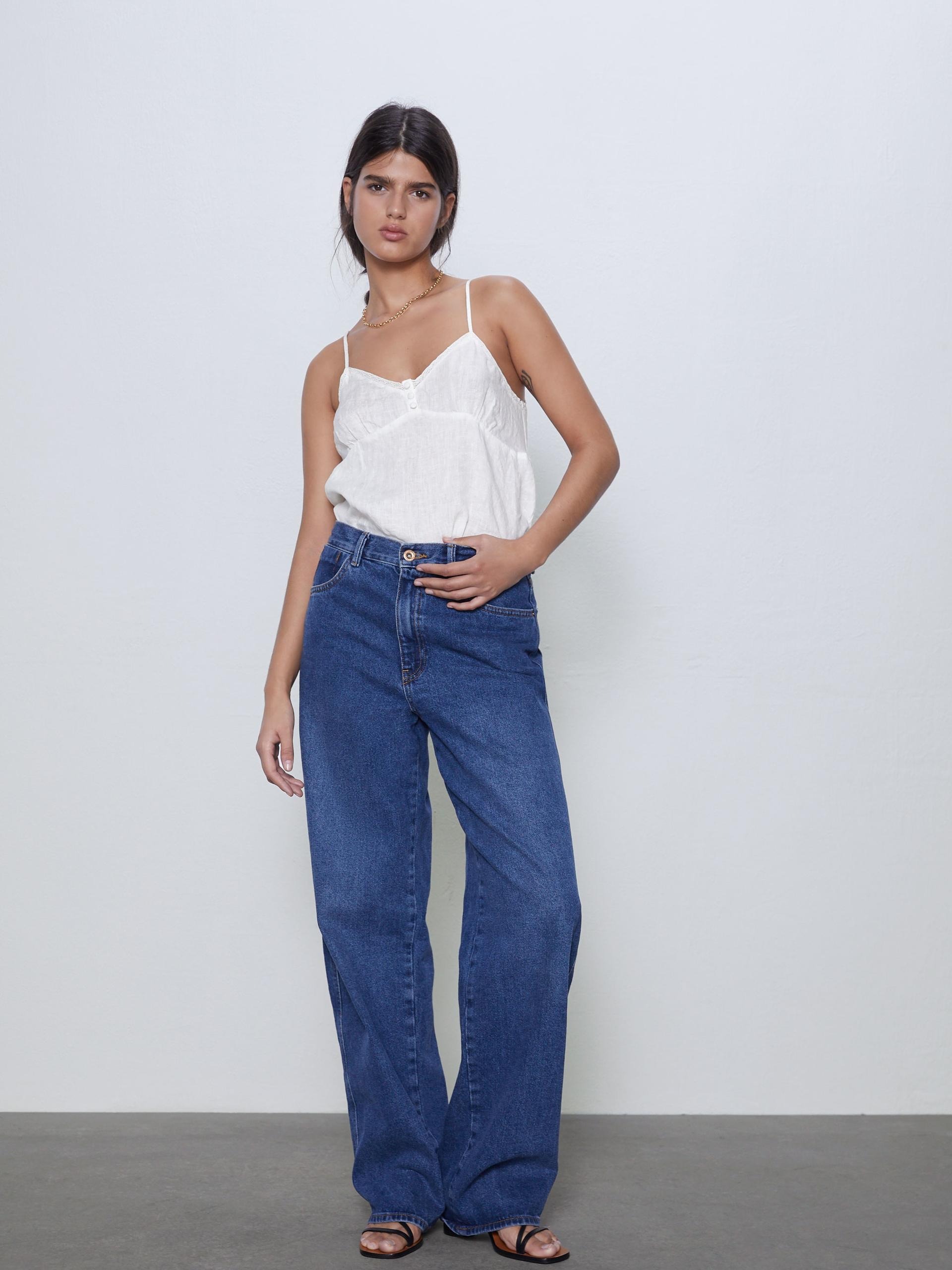 

Майка Zara  белый 2795270712, Майка Zara XS белый 2795270712