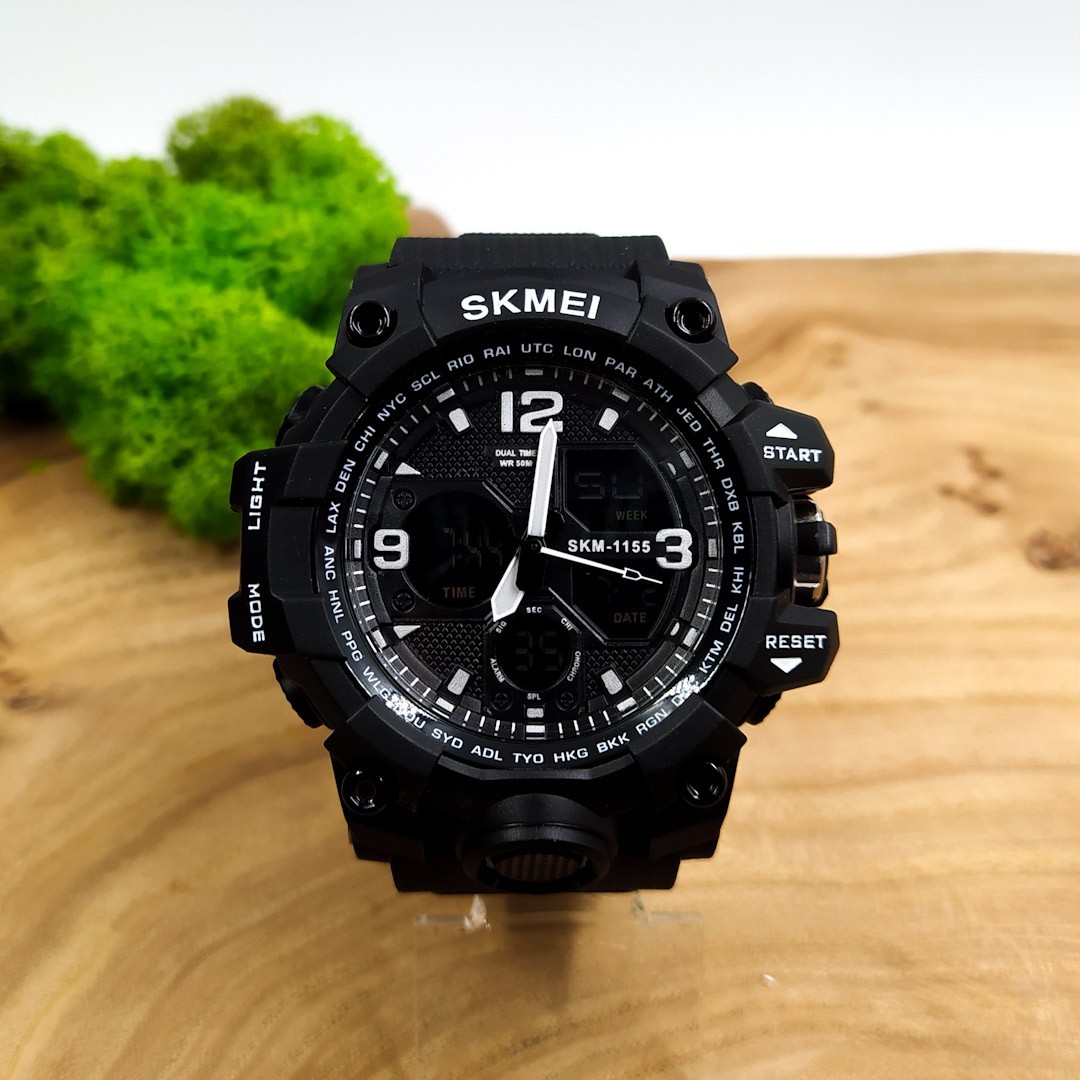 

Наручные водонепроницаемые спортивные часы Skmei 1155 Black