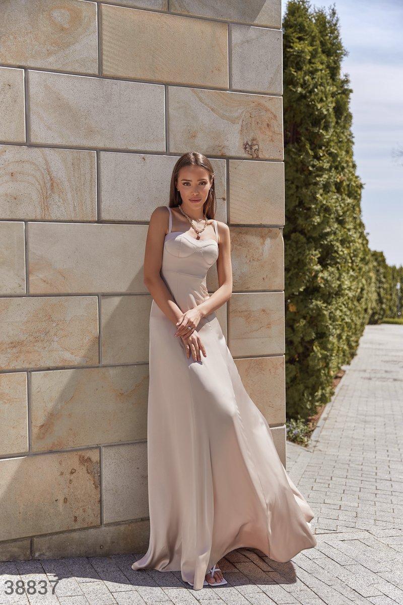 

Платье Maximoda 888838837  бежевый, Платье Maximoda 888838837 46 бежевый