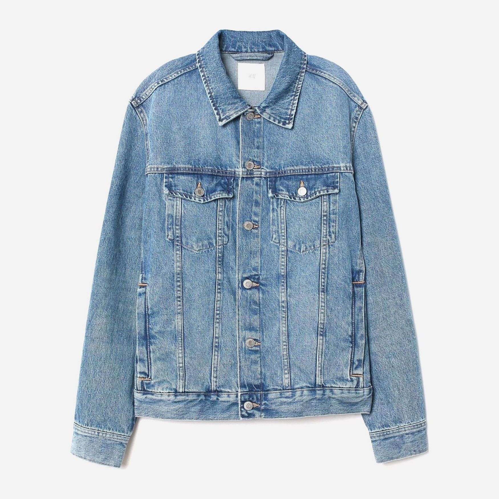 

Джинсовая куртка H&M 4976401abr  Синяя, Джинсовая куртка H&M 4976401abr S Синяя