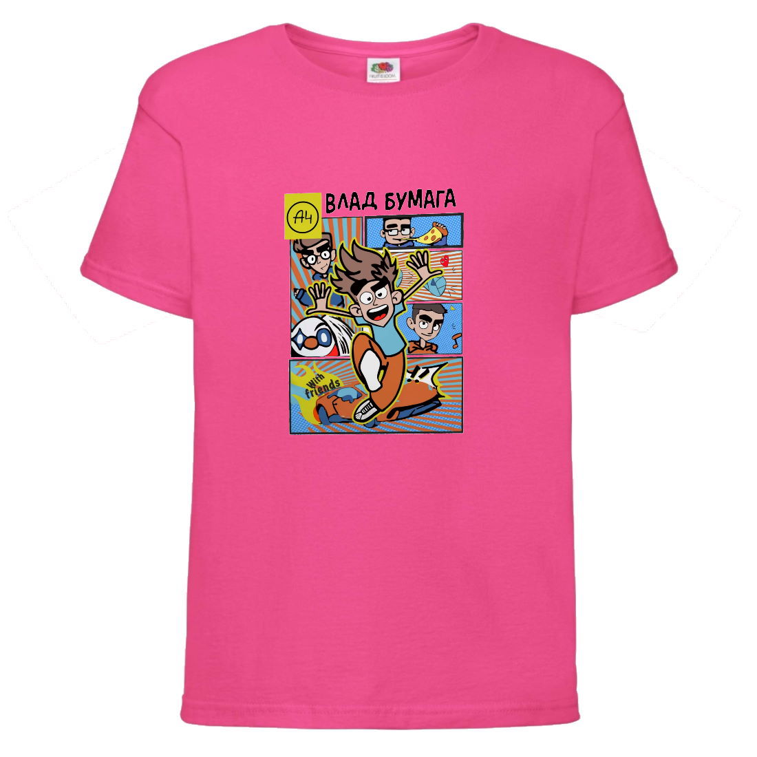 

Футболка детская Влад Бумага А4 0012 (Vlad A4) розовая (VBA4 pnc 0012) 104 см