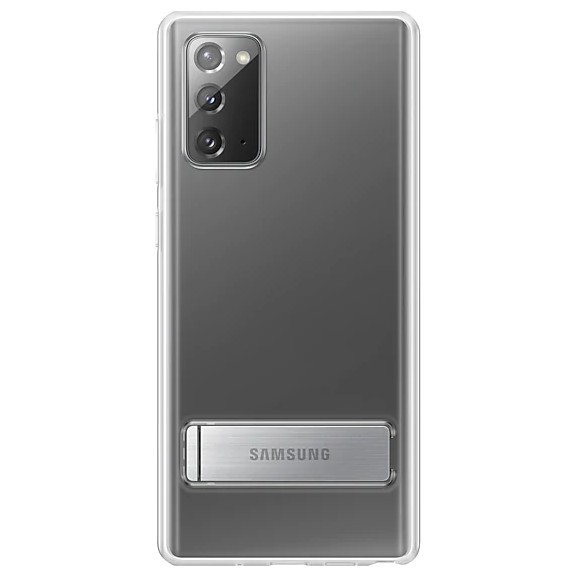 

Чехол бампер накладка с подставкой Clear Standing Cover для Samsung Galaxy Note 20 (N980) EF-JN980CTEGRU - Transparent