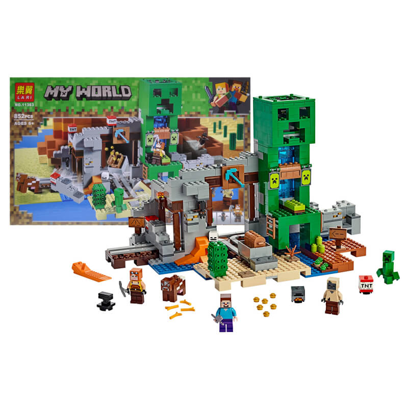 

Конструктор Minecraft Шахта Крипера 852 детали 11363 A-Toys (11363)