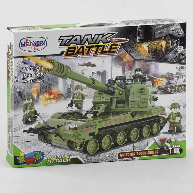 

Конструктор «Военная техника» 593 детали 1311 A-Toys (1311)