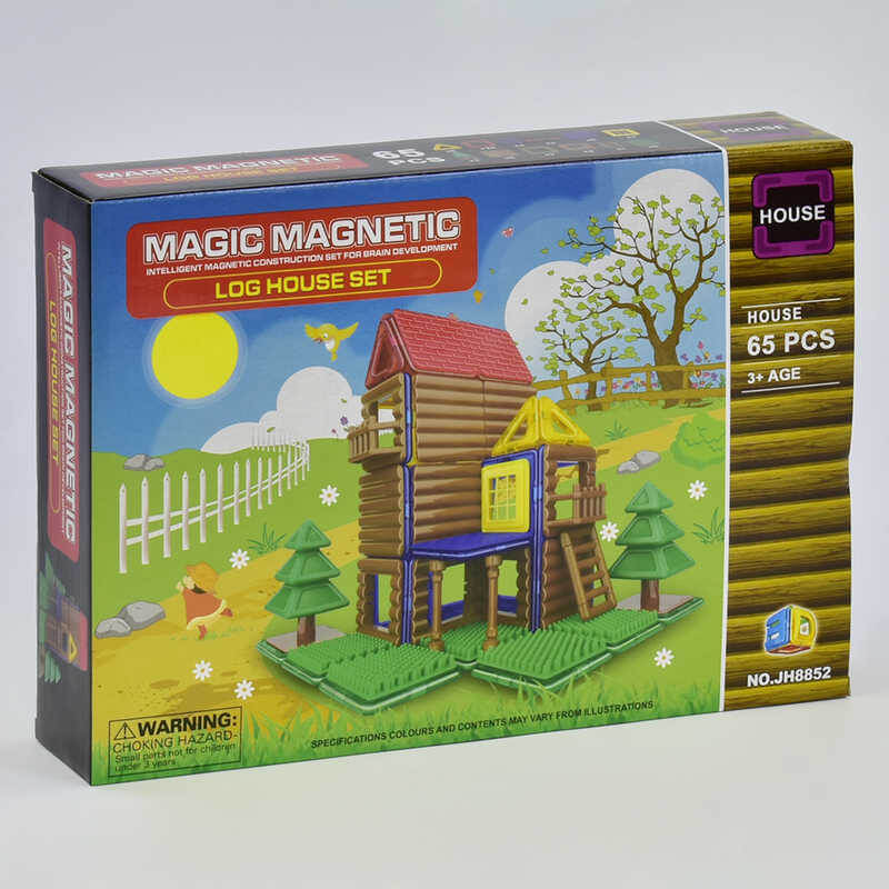 

Конструктор магнитный «Домик» 65 деталей JH8852 Magic Magnetic (JH8852)