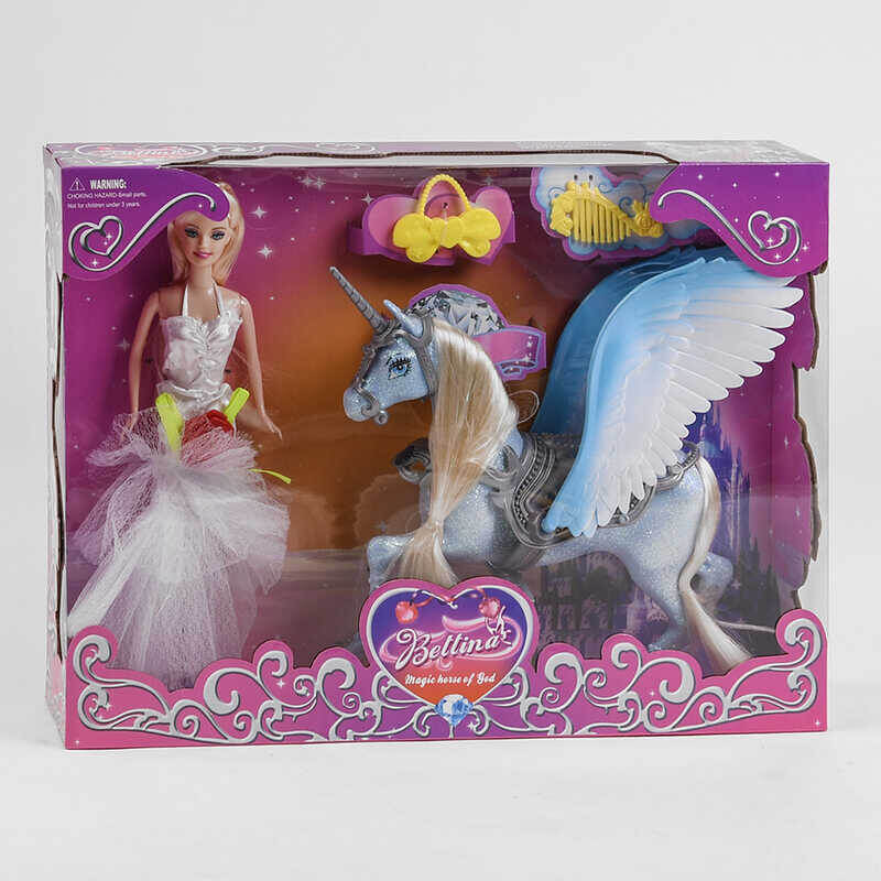 

Кукла типа Барби с пегасом и аксессуарами 32-44-9см 24-2 66287 A-Toys (66287)