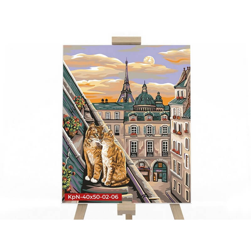 

Картина по номерам Danko Toys Коты на крыше размер 40-50 см KpNe-40x50-02-06 Danko Toys (KpNe-40x50-02-06)
