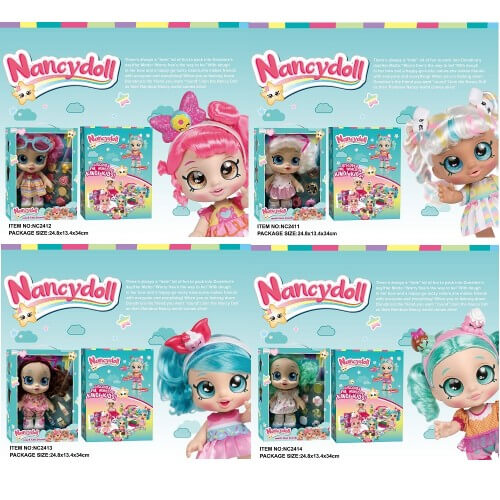 

Кукла NANCY DOLLS с пироженном, высота 25 см NC2411234 A-Toys (NC2411/2/3/4)