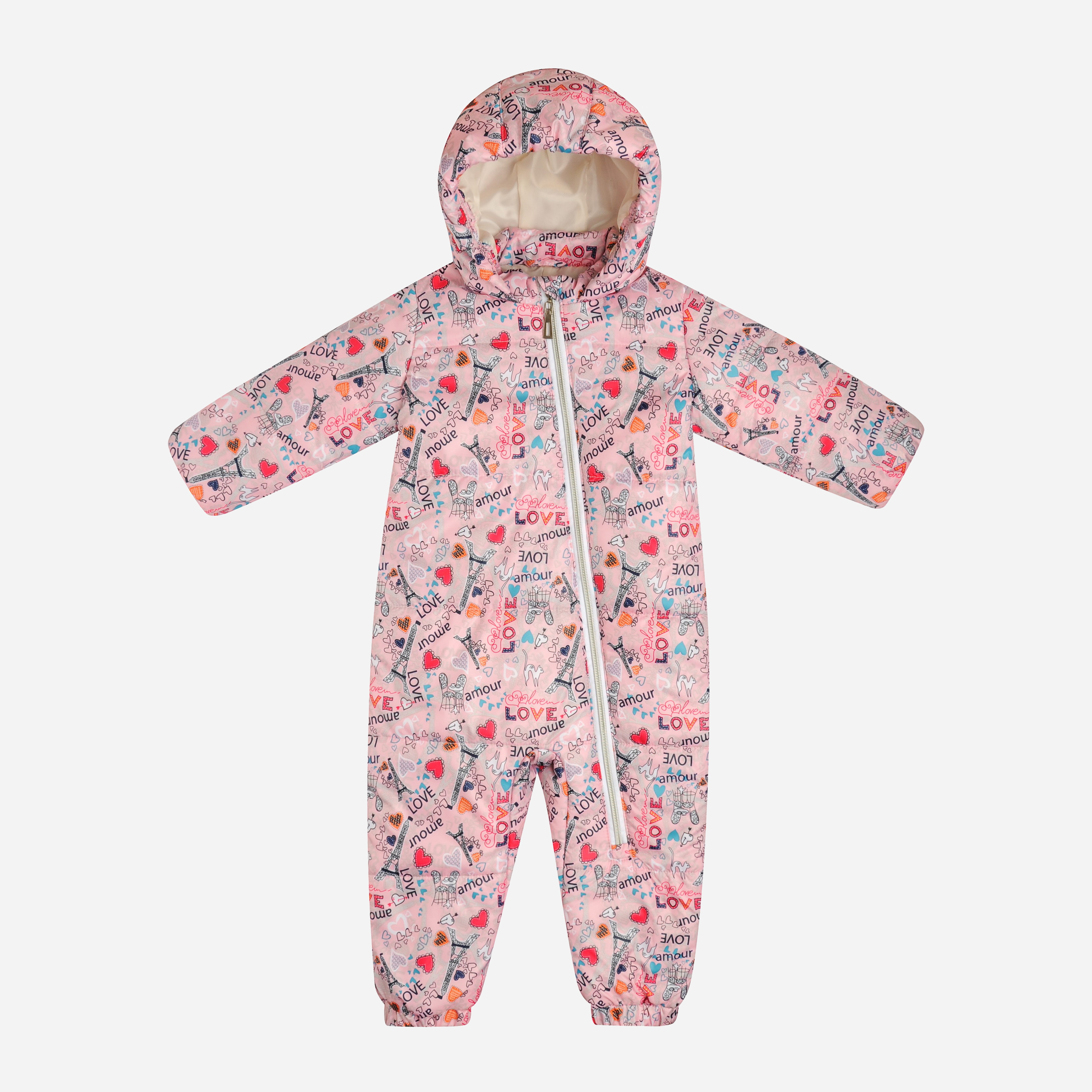 

Демисезонный комбинезон Garden Baby 101035-36/32 80 см Розовый/LOVE