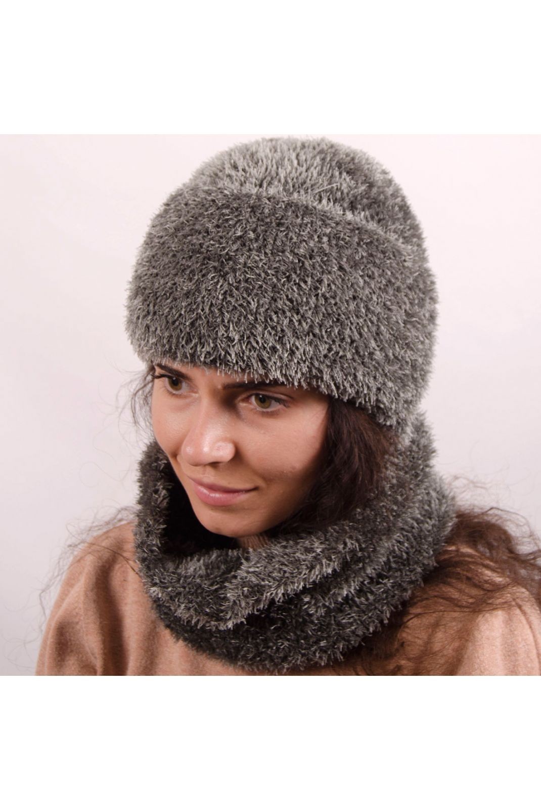 

Женский набор шапка + снуд FILEX Маргоша  Серый, Женский набор шапка + снуд FILEX Маргоша one-size Серый