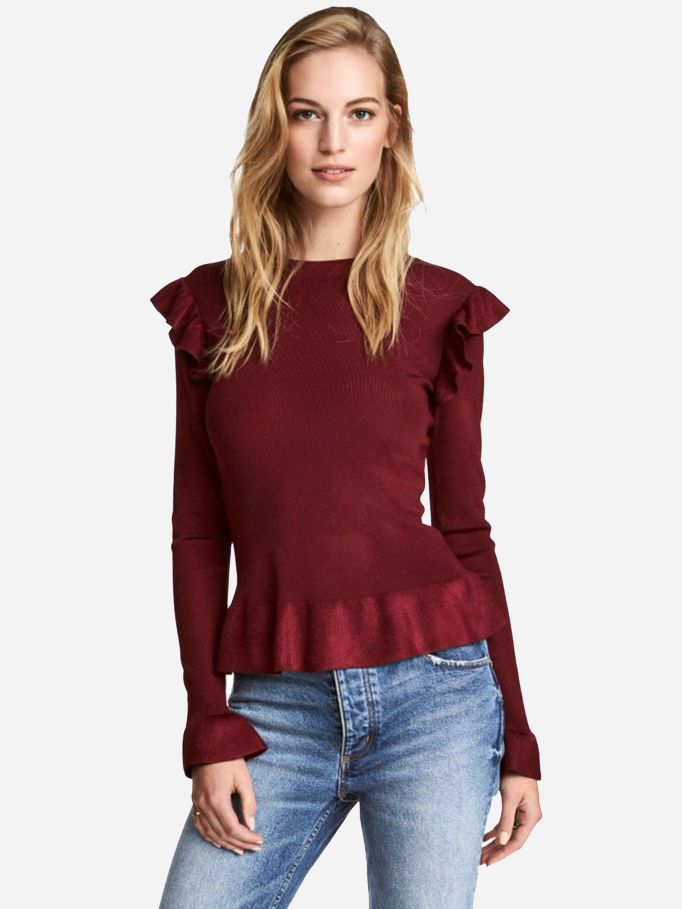

Джемпер H&M 2hm033000290  Бордовый, Джемпер H&M 2hm033000290 XS Бордовый