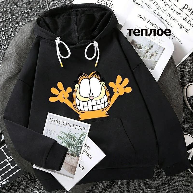 

Худи GARFIELD 34814095 XS 42-44 Черный