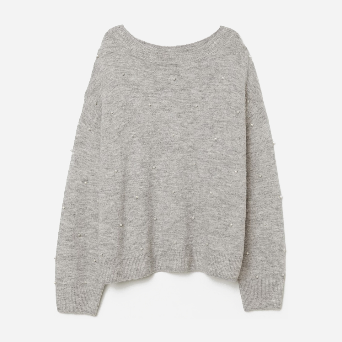 

Джемпер H&M 0676573-8  Серый, Джемпер H&M 0676573-8 XS Серый