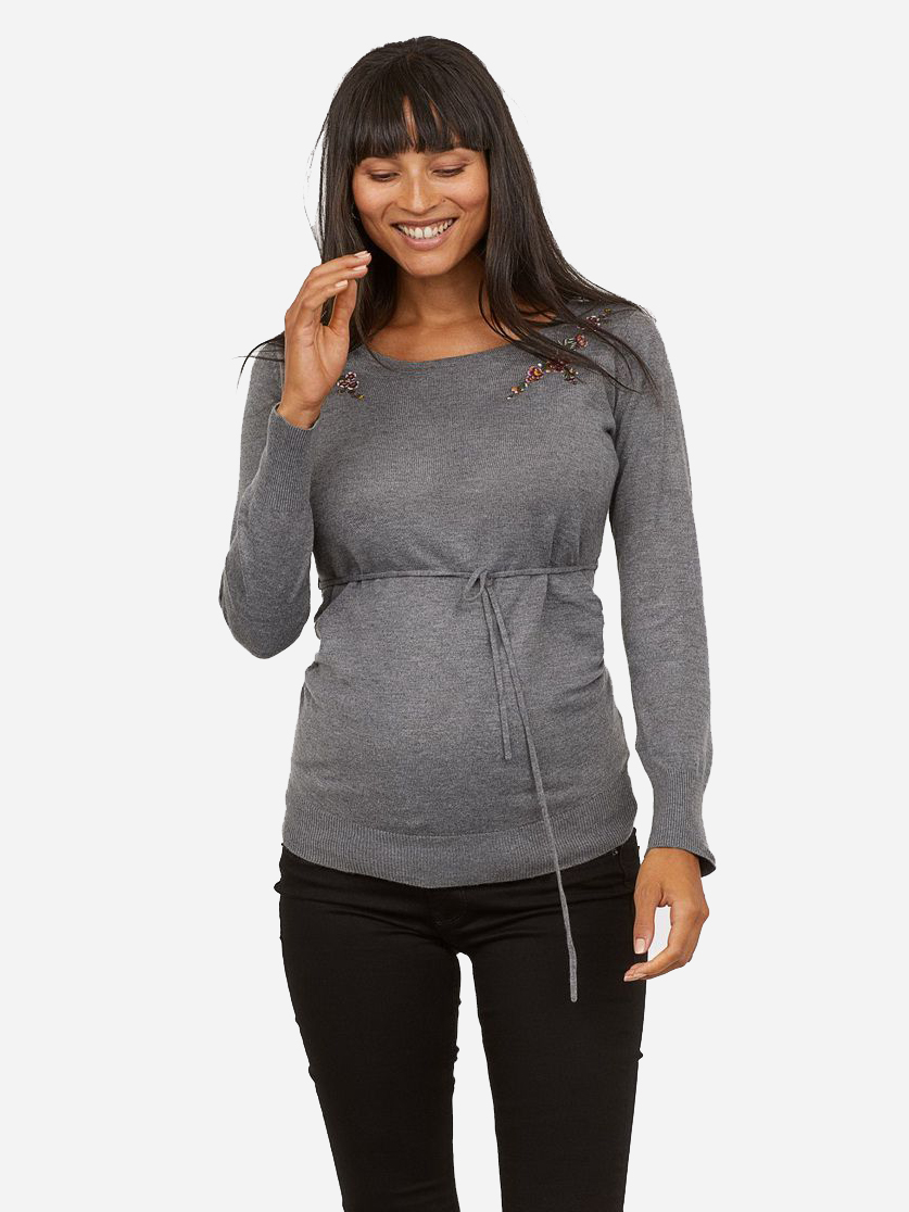 

Джемпер для беременных H&M 0641058-8  Серый, Джемпер для беременных H&M 0641058-8 L Серый