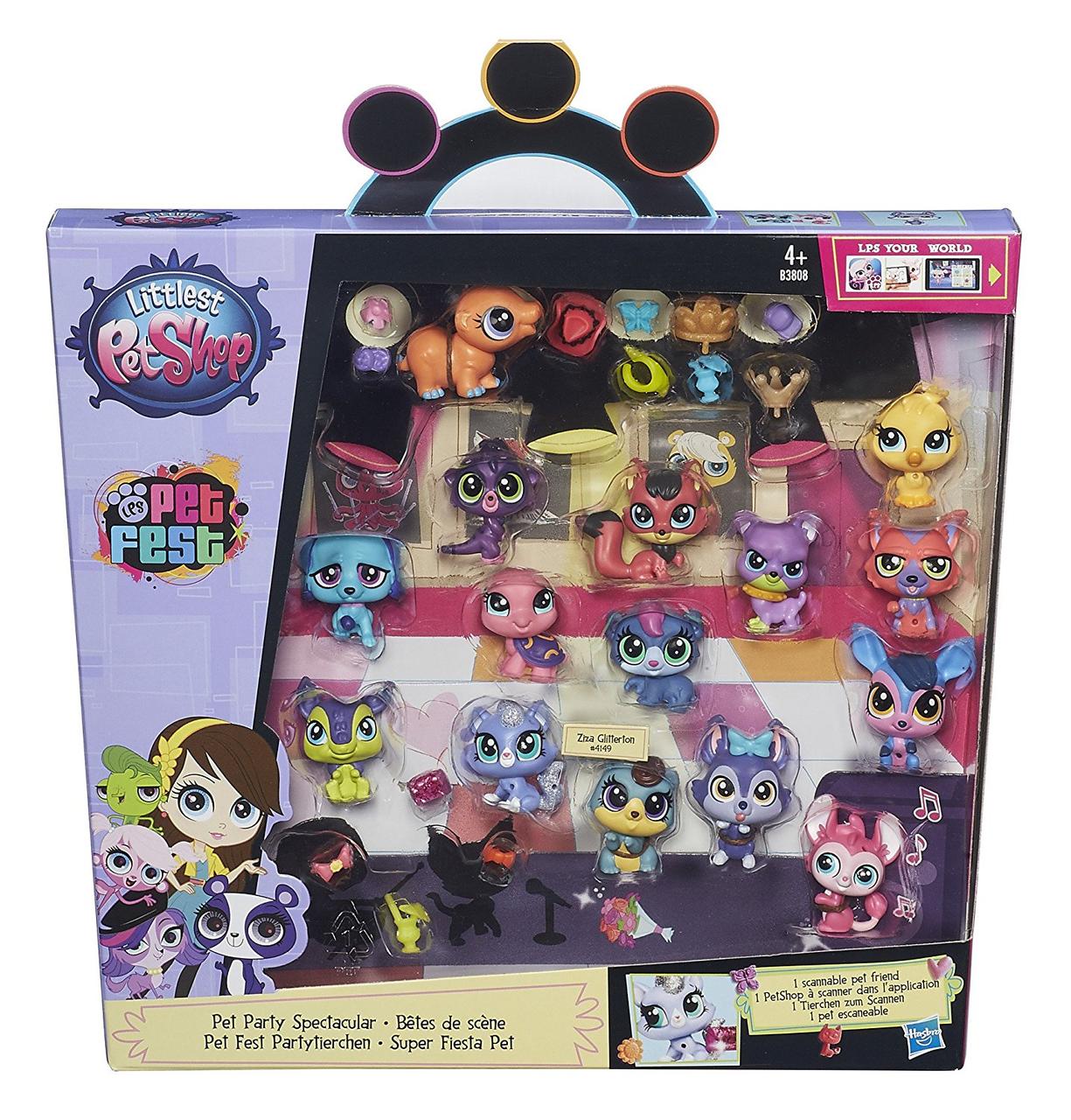 

Набор Littlest Pet Shop 15 фигурок Вечеринка домашних животных Littlest Pet Shop Pet Party Spectacular